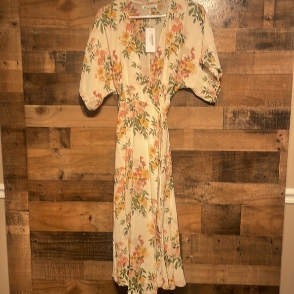 NWT Reformation Karen Midi Wrap Dress size XS - Picture 4 of 8